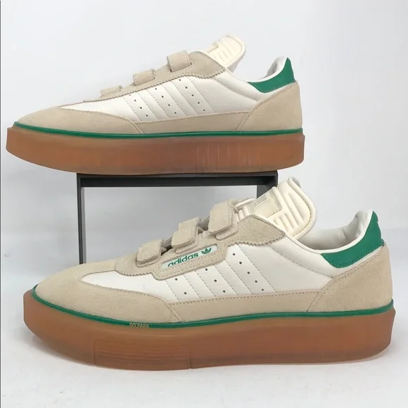 Adidas Womens Ivy Park X Super Sleek 3 Strap GY1777 Wonder White Gum - Size 12 - Picture 1 of 15